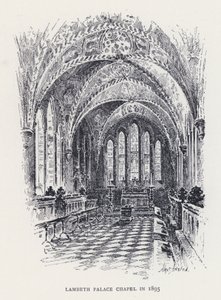 Cappella del Palazzo di Lambeth nel 1895 (incisione) da William Alexander Ansted