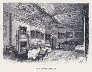 La Sala da Pranzo (incisione) da William Alexander Ansted