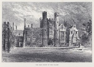 La Facciata Principale del Palazzo (incisione) da William Alexander Ansted