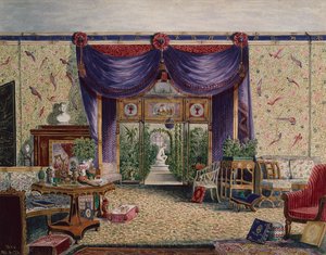 La Sala Cinese a Middleton Park, Oxfordshire da William Alfred Delamotte