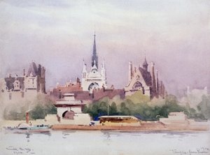 Tempio dal fiume, 1904 da William Alister Macdonald