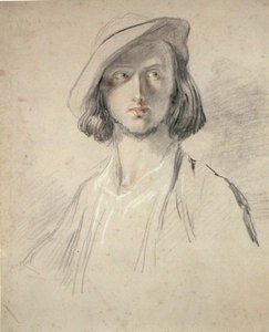 Studio di ritratto di un giovane uomo da William Allan