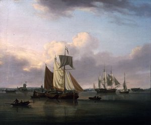 Navi al largo di Deptford da William Anderson