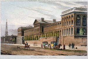 Ospedale di San Luca, Old Street, Finsbury, Londra, 1815 da William Angus