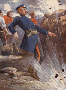Illustrazione per la vita del generale Gordon (litografia a colori)