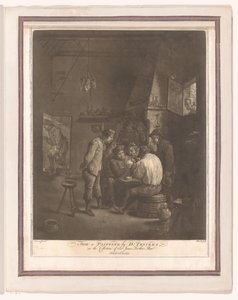 Contadini che giocano a carte in una locanda da William Baillie