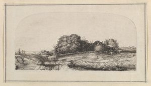 Paesaggio con un fienile e un gregge di pecore (copia) da William Baillie
