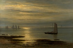 La foce del Tay - Sorgere della luna da William Barclay
