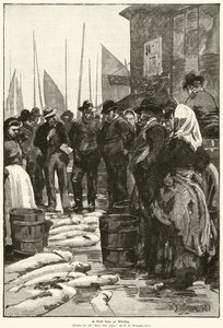 Una vendita di pesce a Whitby