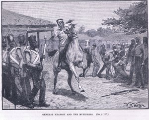 Generale Hearsay e i ribelli, 1857 d.C. da William Barnes Wollen
