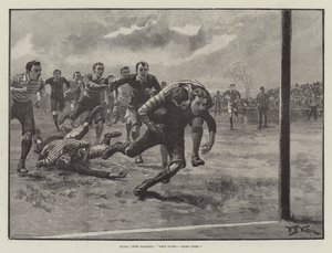 Rugby Union Football, ben salvato! Dura fortuna! da William Barnes Wollen