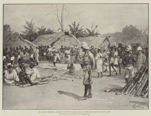 La spedizione Ashanti, Akroful, la seconda stazione di sosta sulla marcia da Cape Coast Castle da William Barnes Wollen