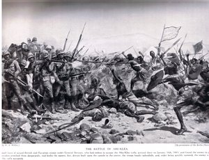 La battaglia di Abu Klea, 17 gennaio 1885, illustrazione da 