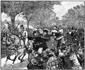La visita della Regina al Victoria Park, Londra, 1887, 1900 da William Barnes Wollen