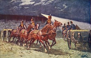 La Royal Horse Artillery alla Searchlight Tattoo da William Barnes Wollen