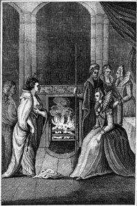 Grana Uile presentata alla regina Elisabetta, illustrazione da 