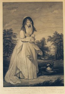 Sua Maestà la Regina Charlotte, inciso da Thomas Ryder e Thomas Ryder Jr. da William Beechey