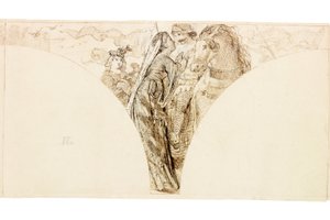 Schizzo per murale a Wallington Hall da William Bell Scott