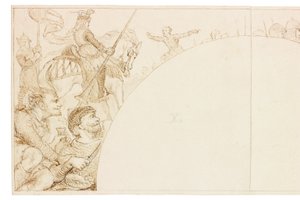 Schizzo per Murale a Wallington Hall da William Bell Scott