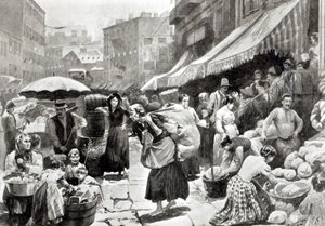 Colonia Italiana di Mulberry Bend a New York, illustrazione in 