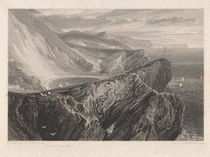 Baia di Lulworth, Dorsetshire da William Bernard Cooke
