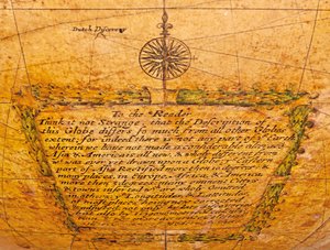 Primo Globo Terrestre Inglese, c.1673 da William Berry