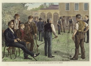 Croquet alla casa di convalescenza dell