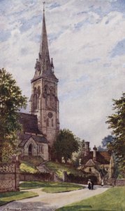 Chiesa di Edensor, Chatsworth da William Biscombe Gardner