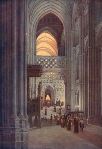 Nella navata della Cattedrale di Canterbury dopo il vespro da William Biscombe Gardner