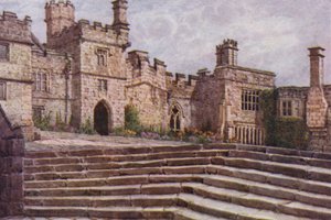 Il cortile inferiore, Haddon Hall da William Biscombe Gardner