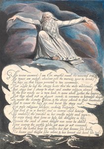 America. Una Profezia, Tavola 10, Il Terrore Rispose... da William Blake