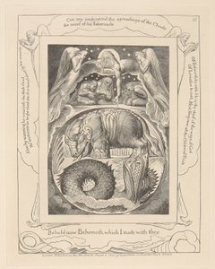 Libro di Giobbe, Tavola 15, Behemoth e Leviathan da William Blake