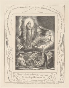 Libro di Giobbe, Tavola 9, La Visione di Elifaz da William Blake