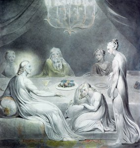 Cristo nella casa di Marta e Maria o La Maddalena penitente da William Blake