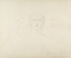 Cinque teste visionarie di donne, c.1820 da William Blake