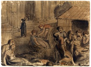 La grande peste di Londra da William Blake