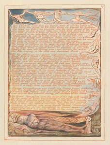 Gerusalemme, Tavola 19, I suoi figli esiliati dal suo petto.... da William Blake