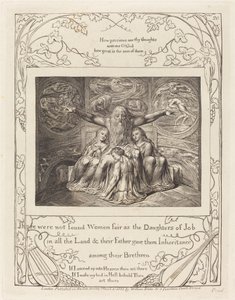 Giobbe e le sue figlie da William Blake