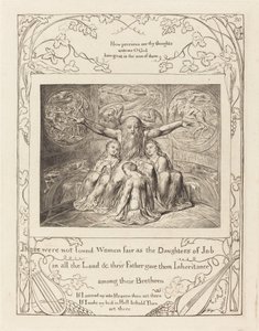 Giobbe e le sue figlie da William Blake