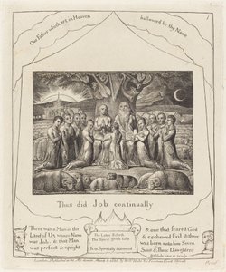 Giobbe e la Sua Famiglia da William Blake