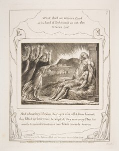I consolatori di Giobbe, da Illustrazioni del Libro di Giobbe da William Blake
