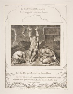 La Disperazione di Giobbe, da Illustrazioni del Libro di Giobbe, 1825-26