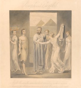 Giuseppe e la moglie di Potifar da William Blake