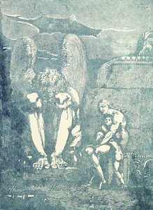 Sugli angeli di Albion, metà 1790s da William Blake