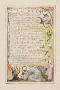 Un piccolo ragazzo perduto: tavola 53 da Songs of Innocence and of Experience (copia R) c.1802-08 da William Blake