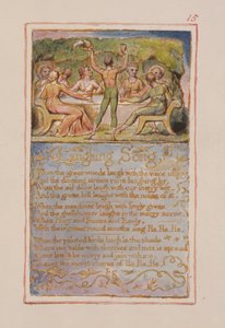 Canzone di risate: tavola 15 da Songs of Innocence and of Experience (copia AA) c.1815-26 da William Blake
