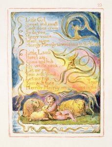 Primavera (cont.): tavola 23 da Songs of Innocence and of Experience (copia AA) c.1815-26 da William Blake
