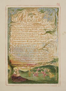 Canzone delle infermiere: tavola 24 da Songs of Innocence and of Experience (copia AA) c.1815-26