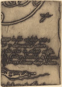 Restrike da frammento di lastra cancellata per "A Prophecy" da William Blake