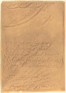 Ristampa da frammento di lastra annullata per "Una Profezia" da William Blake